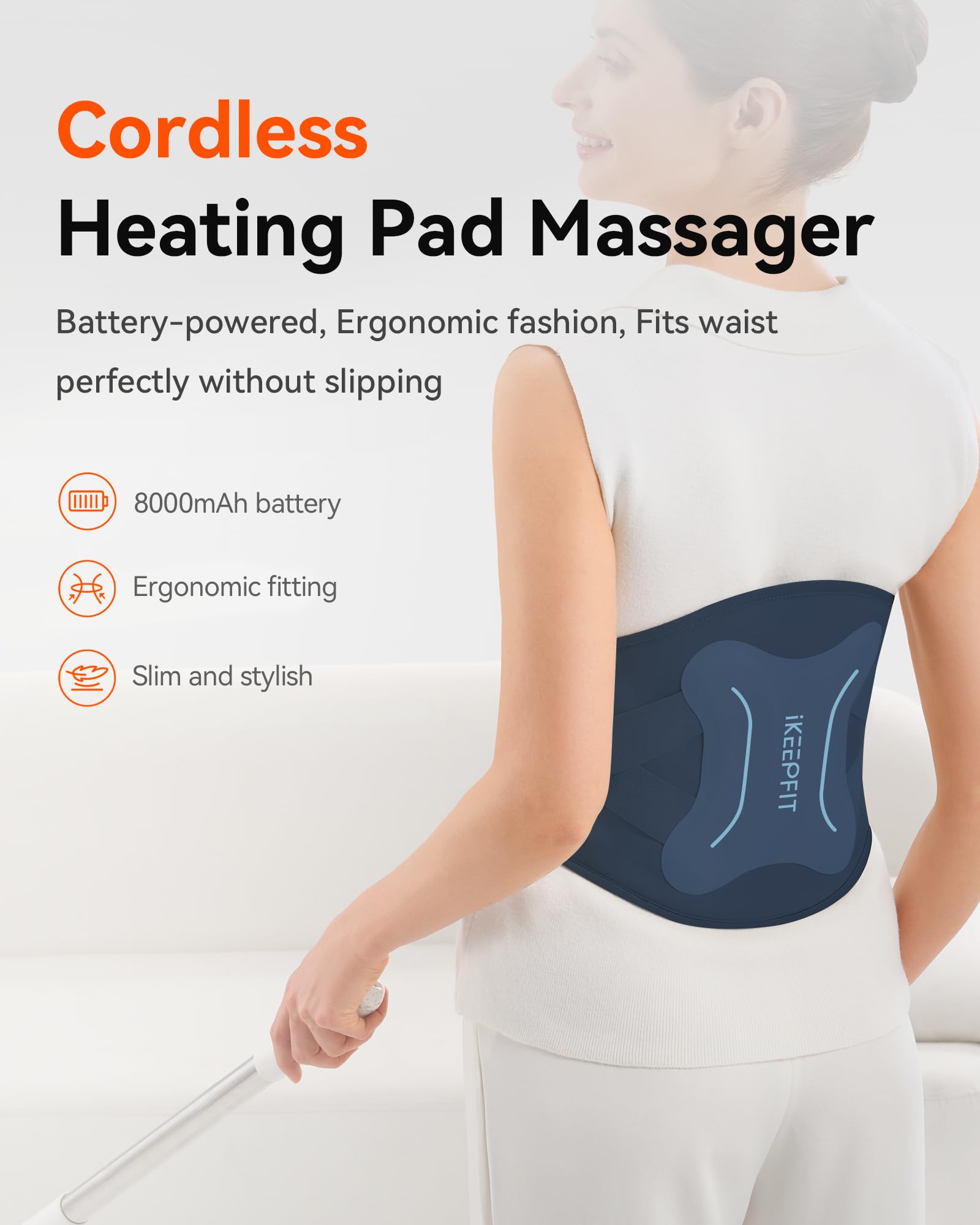 IKEEPFIT diseño 3D con ajuste cómodo bajo la ropa