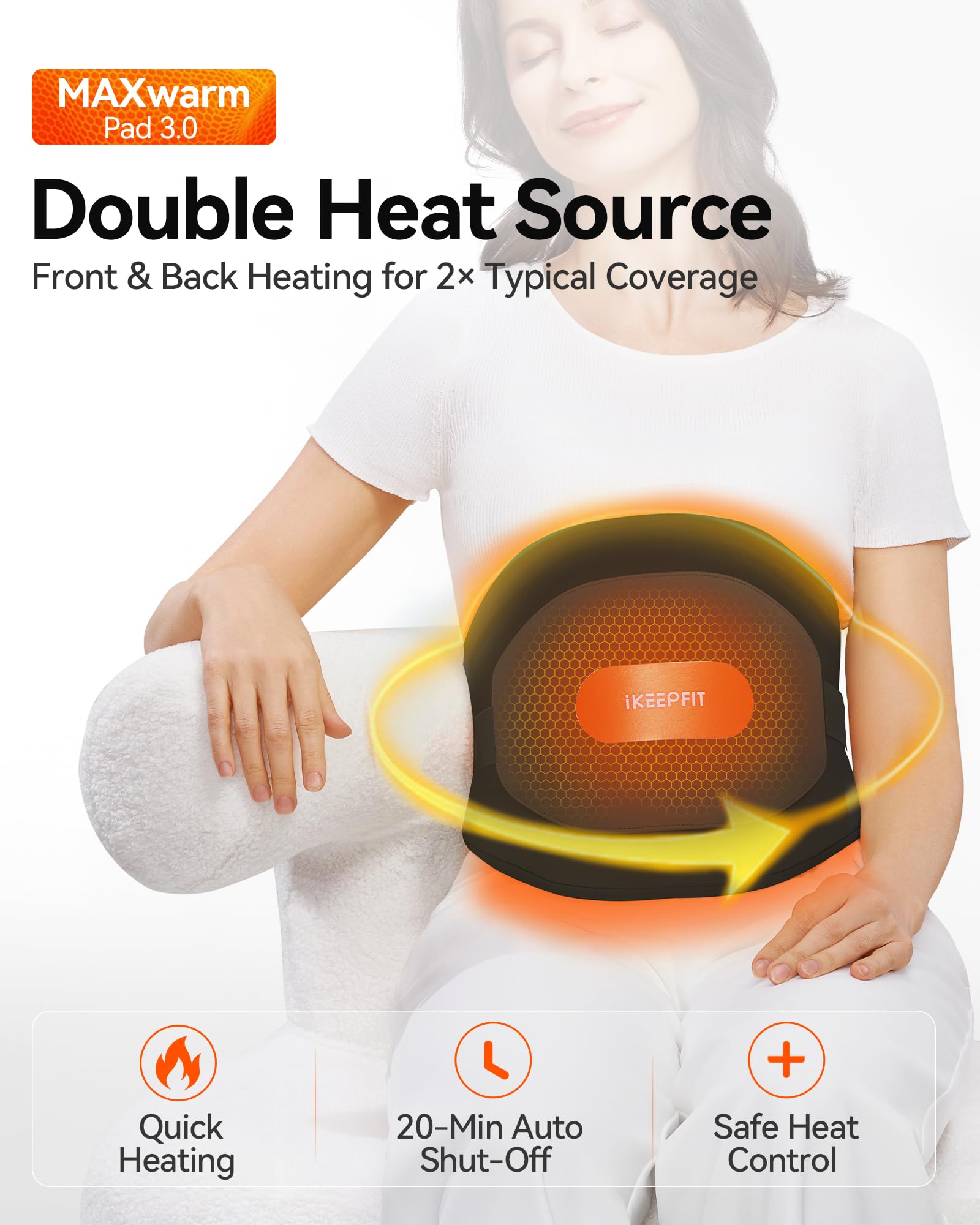 IKEEPFIT MAXwarm 3.0 calor rápido en segundos para empezar.