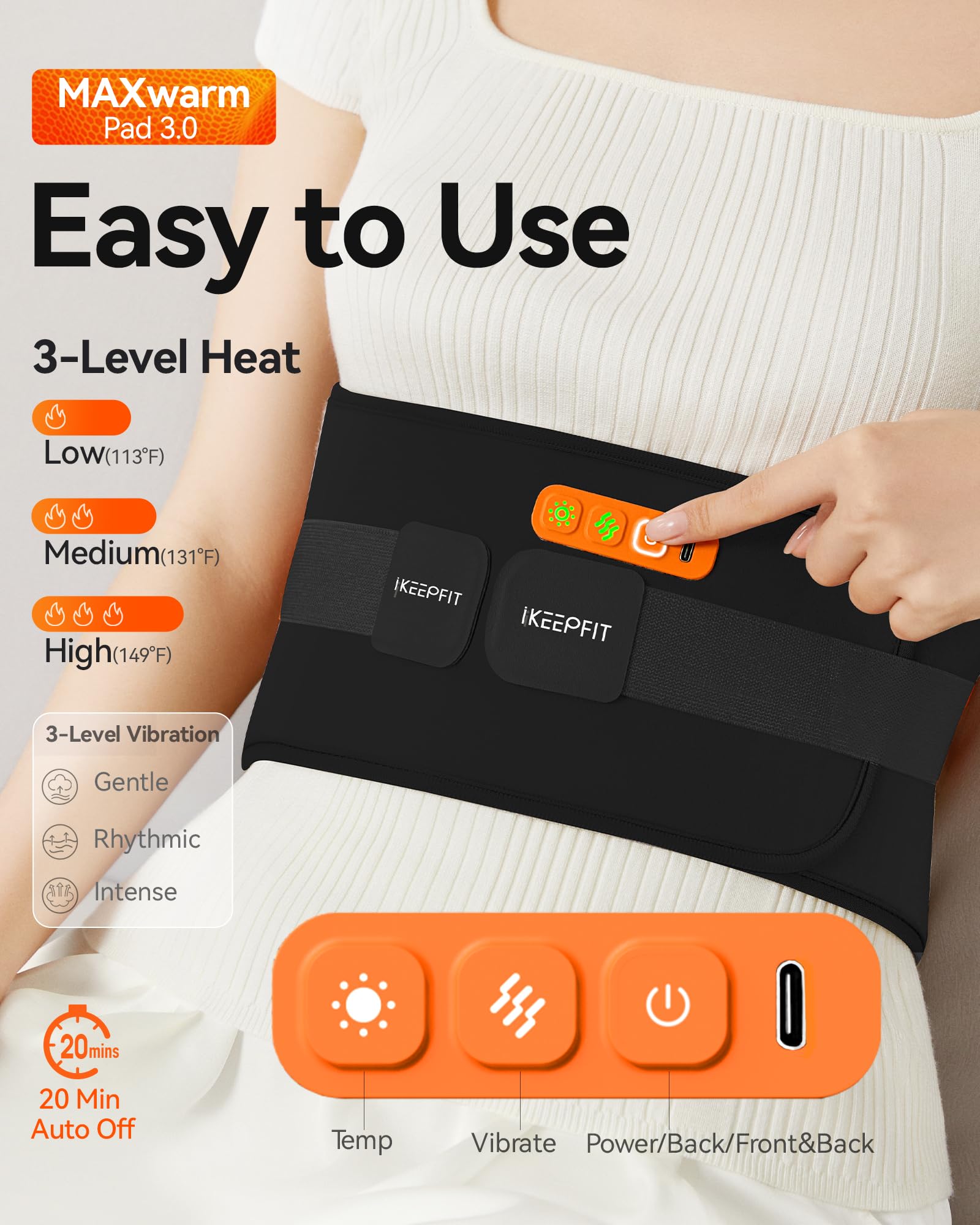 IKEEPFIT MAXwarm 3.0 diseño portátil para viaje y desplazamientos.