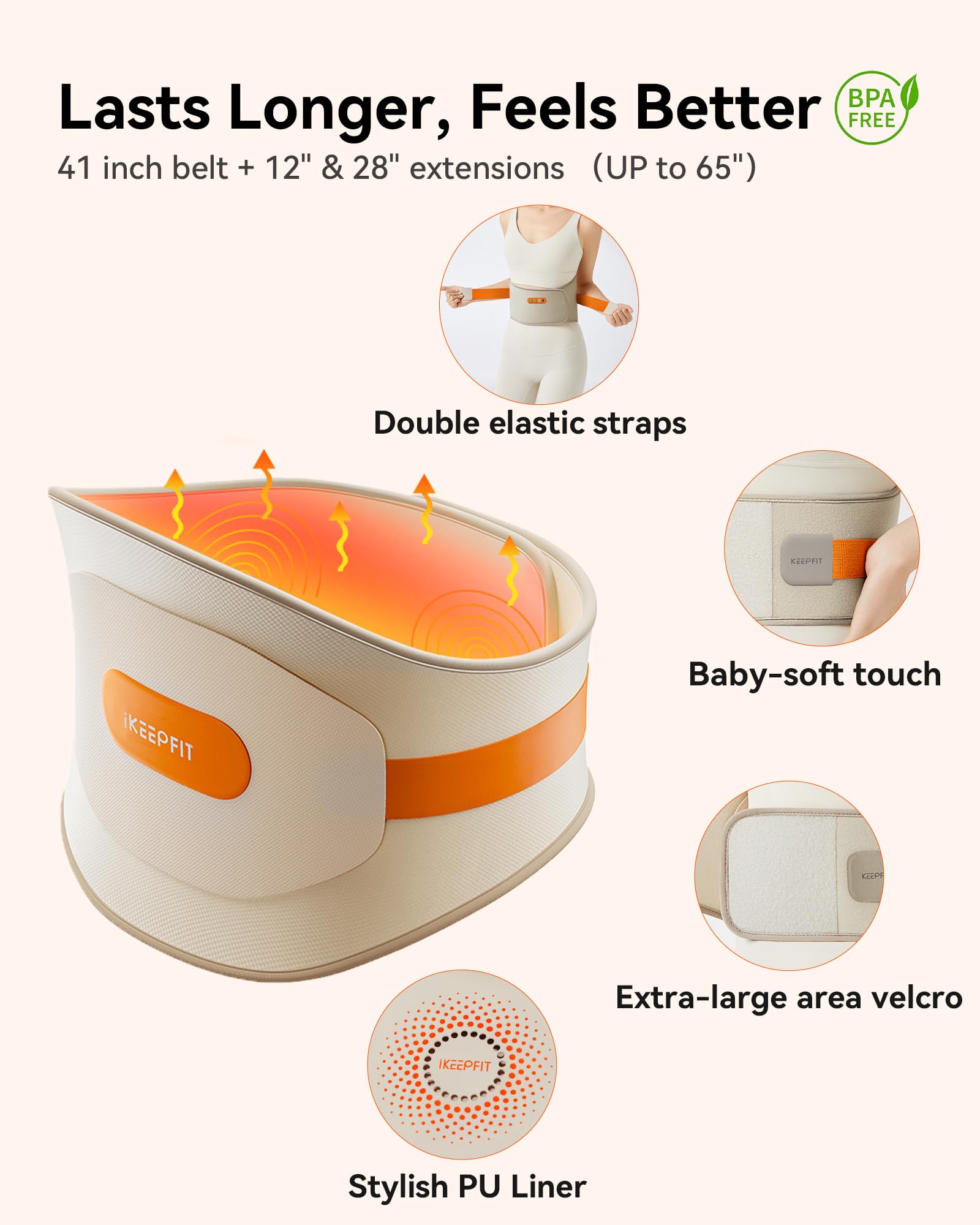 IKEEPFIT perfecto para viaje y uso en coche en ruta