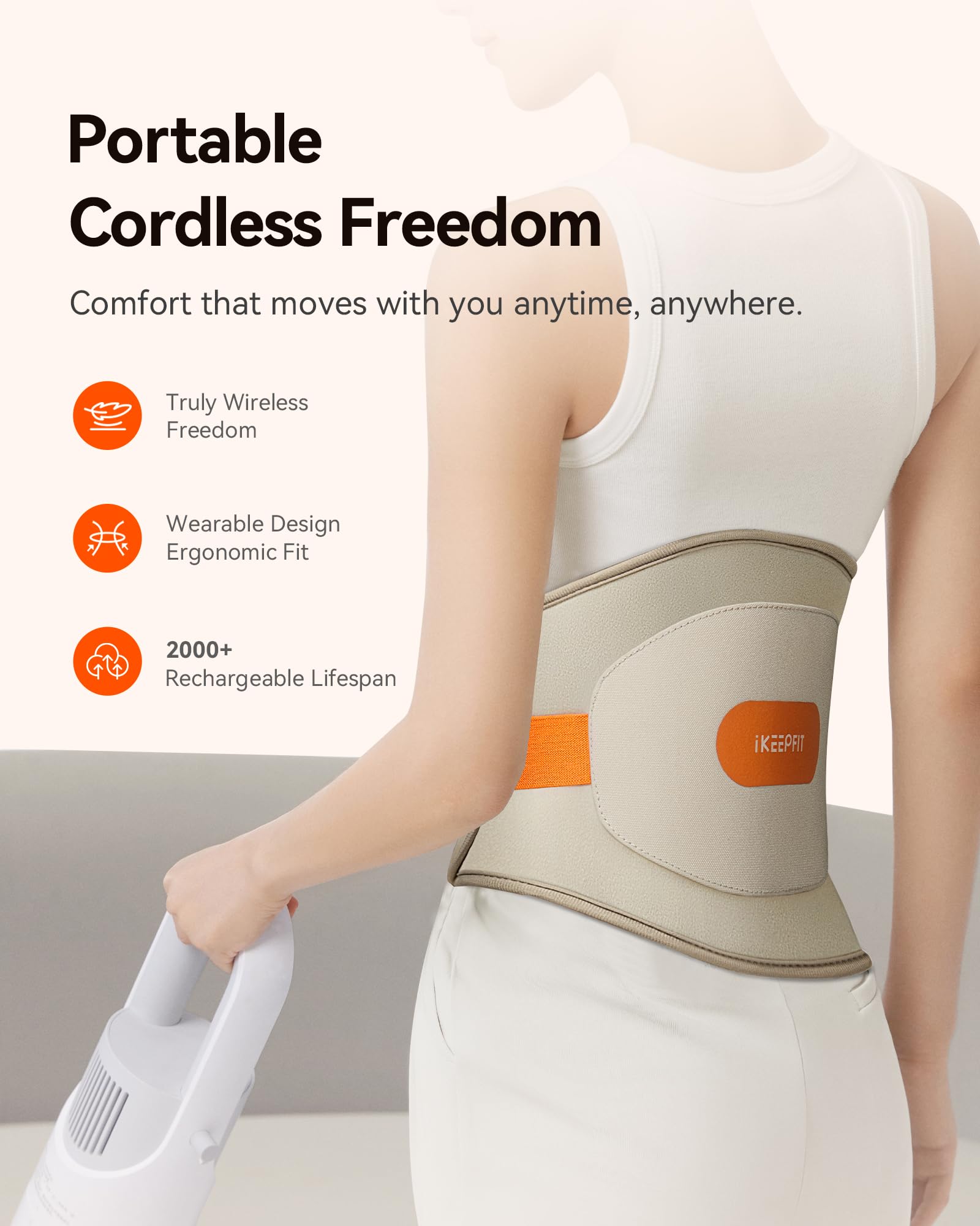 IKEEPFIT zonas frontal y trasera cubren abdomen y espalda