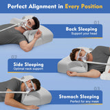 IKSTAR Almohada CPAP: alivio de presión en la mascarilla para mayor comodidad