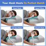 IKSTAR Almohada CPAP: ranuras laterales para mangueras, reducen tirones y fugas