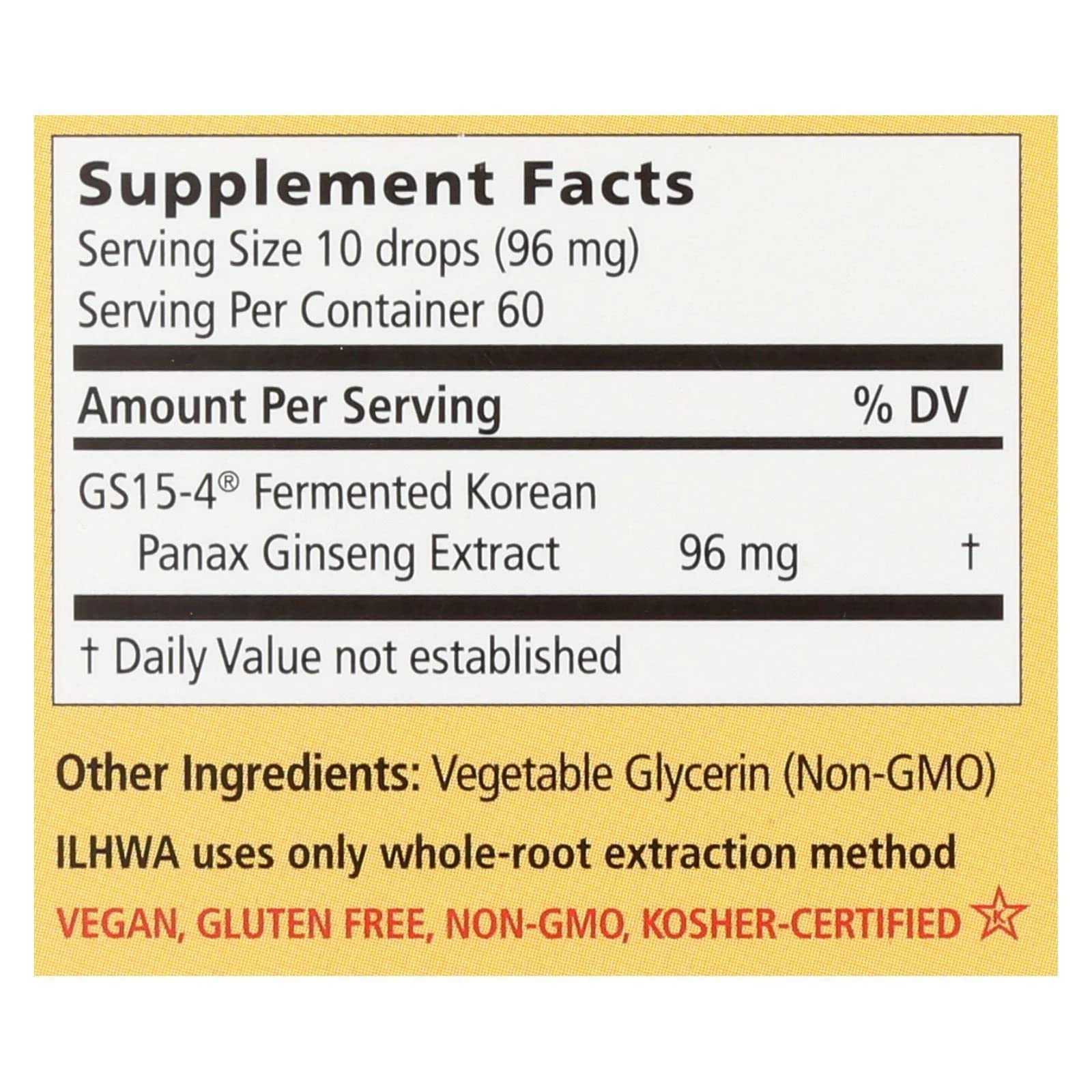 IL HWA Ginseng Enzyme Fermented ELX, vertido lento, cómodo para dosis puntuales durante el día.
