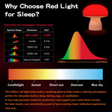 illuwise luz roja 630nm suave para descanso y enfoque suave