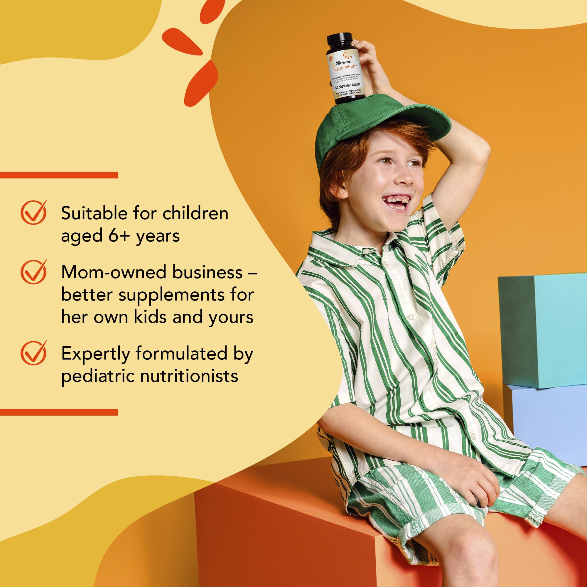 I'm Nutrients Calm Mind dosis diaria fácil para niños de 6 a 11 años