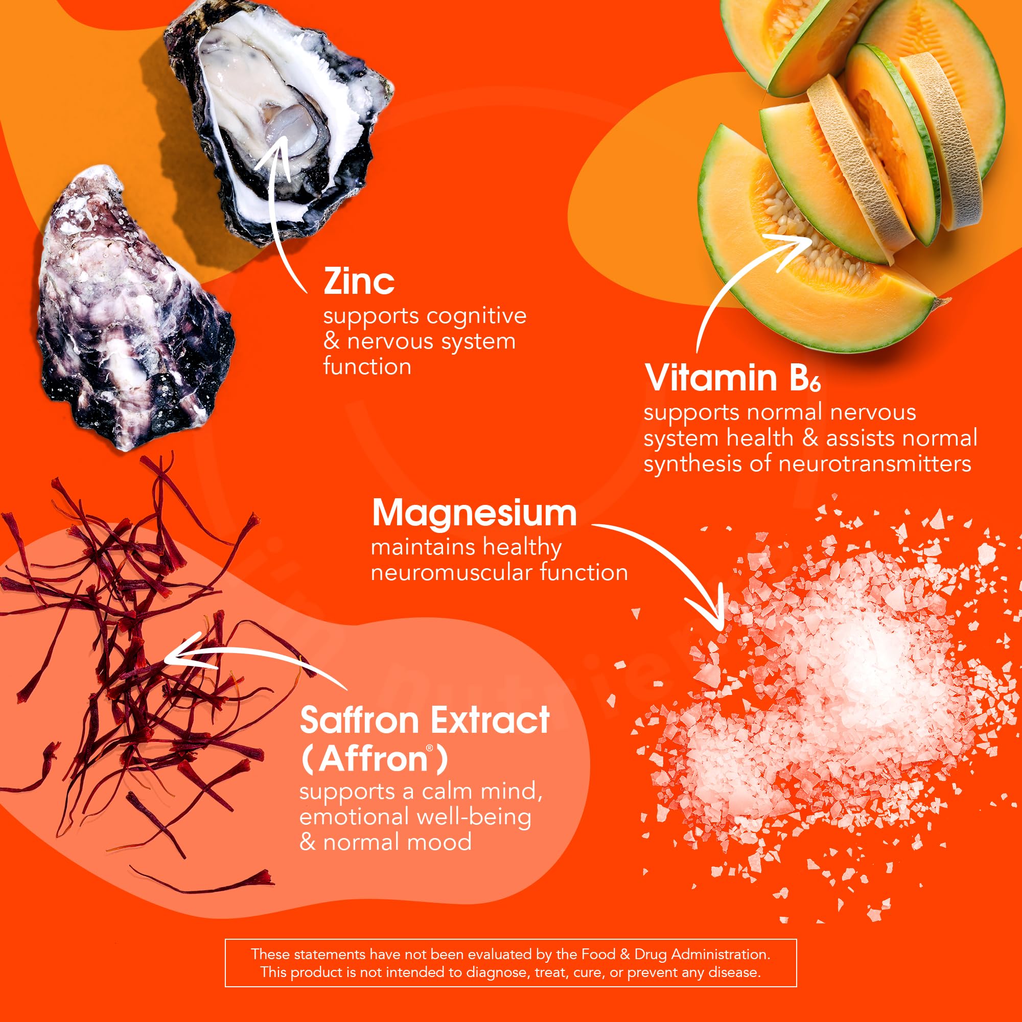 I'm Nutrients Calm Mind ingrediente zinc para apoyo cognitivo