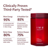 IM8 Daily Ultimate Essentials scoop-in-package shows the easy-measure scoop for precise daily servings