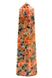 Amazing Gemstone Pink Dotted Calcite Tower 2 to 3 Inch – Crystal Obelisk for Grids and Reiki