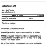 Swanson Bardana Raíz – Soporte renal y hepático para piel saludable | 460 mg, 100 cápsulas