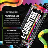 Nutrex Research L-Carnitine Liquid 3000 – Sour Worms | Stimulant-Free L-Carnitine Shots, 31 Servings