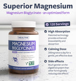 Healths Harmony magnesio bisglicinato vegano, fácil de incorporar a la rutina.