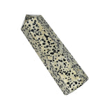 Amazing Gemstone Large Dalmatian Jasper Crystal Tower 5.5–6 in | Reiki Healing & Crystal Grid Obelisk