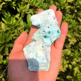 Zenkeeper chrysocolla cruda, pieza azul-verde: apoya la relajación y la armonía diaria.