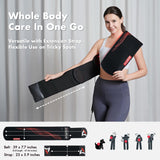 ALLOLO Red Light Therapy Belt - 39x7.7 Inch Large Coverage, 180 LEDs, 3-in-1 Red & Infrared, Adjustable & Portable