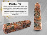 Amazing Gemstone Pink Dotted Calcite Tower 2 to 3 Inch – Crystal Obelisk for Grids and Reiki