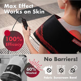 ALLOLO Red Light Therapy Belt - 39x7.7 Inch Large Coverage, 180 LEDs, 3-in-1 Red & Infrared, Adjustable & Portable