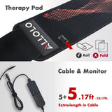 ALLOLO Red Light Therapy Belt - 39x7.7 Inch Large Coverage, 180 LEDs, 3-in-1 Red & Infrared, Adjustable & Portable