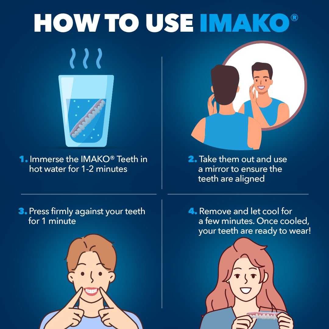 Imako Premium Cosmetic Uppers uso temporal no es dispositivo dental