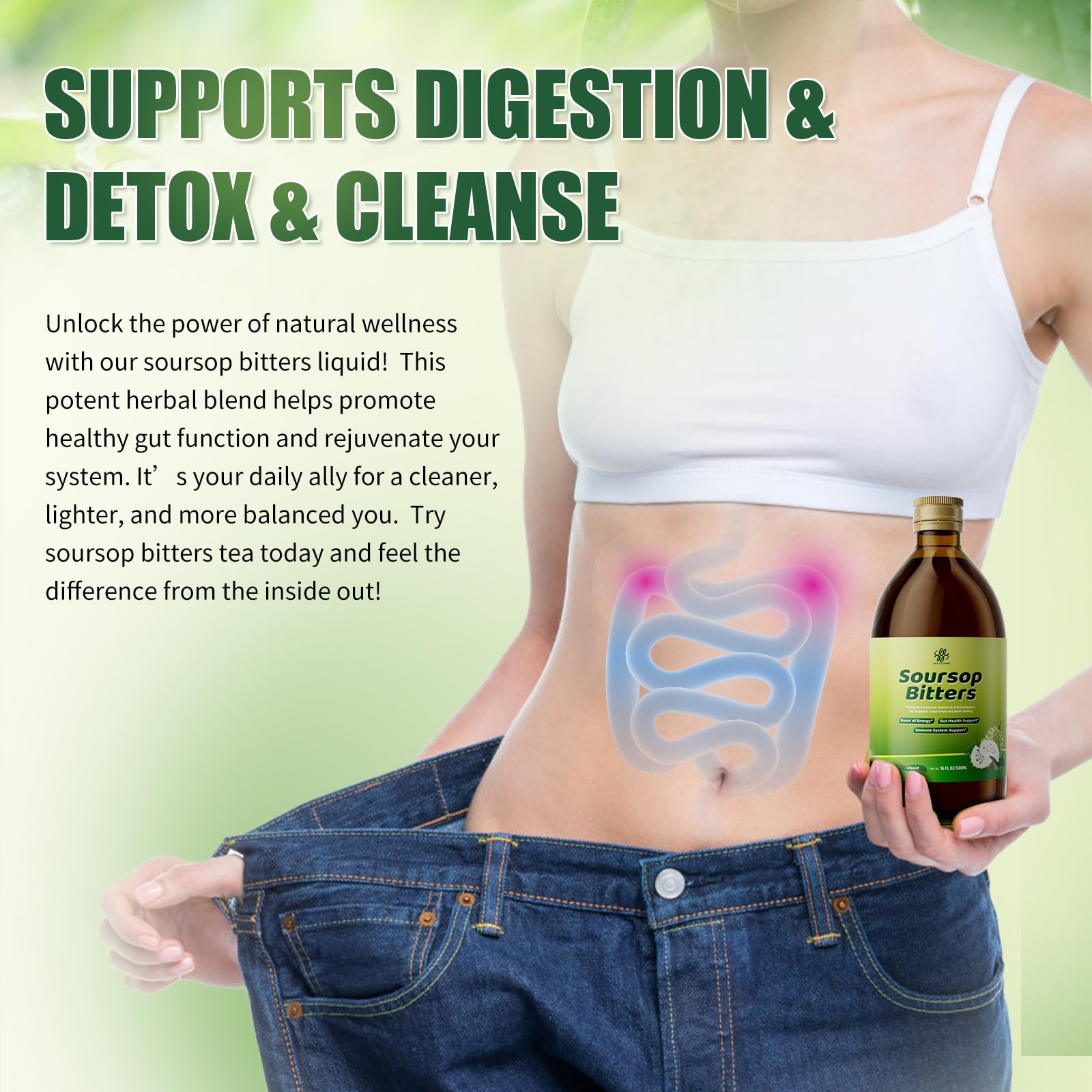 iMATCHME Soursop Bitters curcuma mejora la absorción de nutrientes.