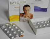 Envase abierto mostrando tabletas IMEDEEN Time Perfection para uso diario
