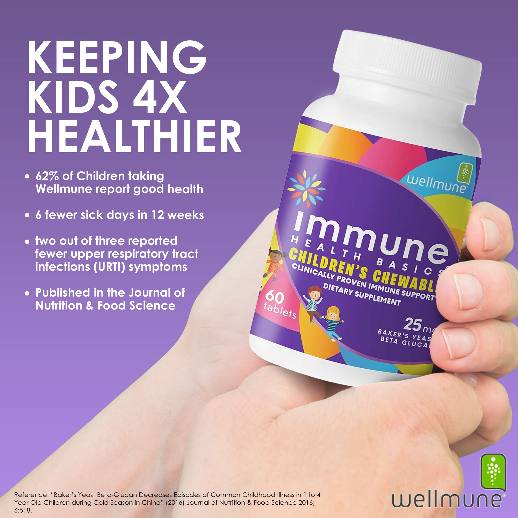 Dosis para niños de 2 a 3 años en Immune Health Basics.
