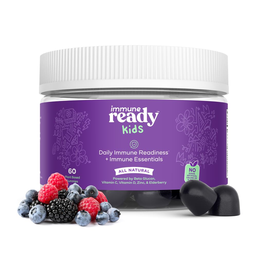 Gomitas Immune Ready para niños, sabor frambuesa, ideal para merienda diaria