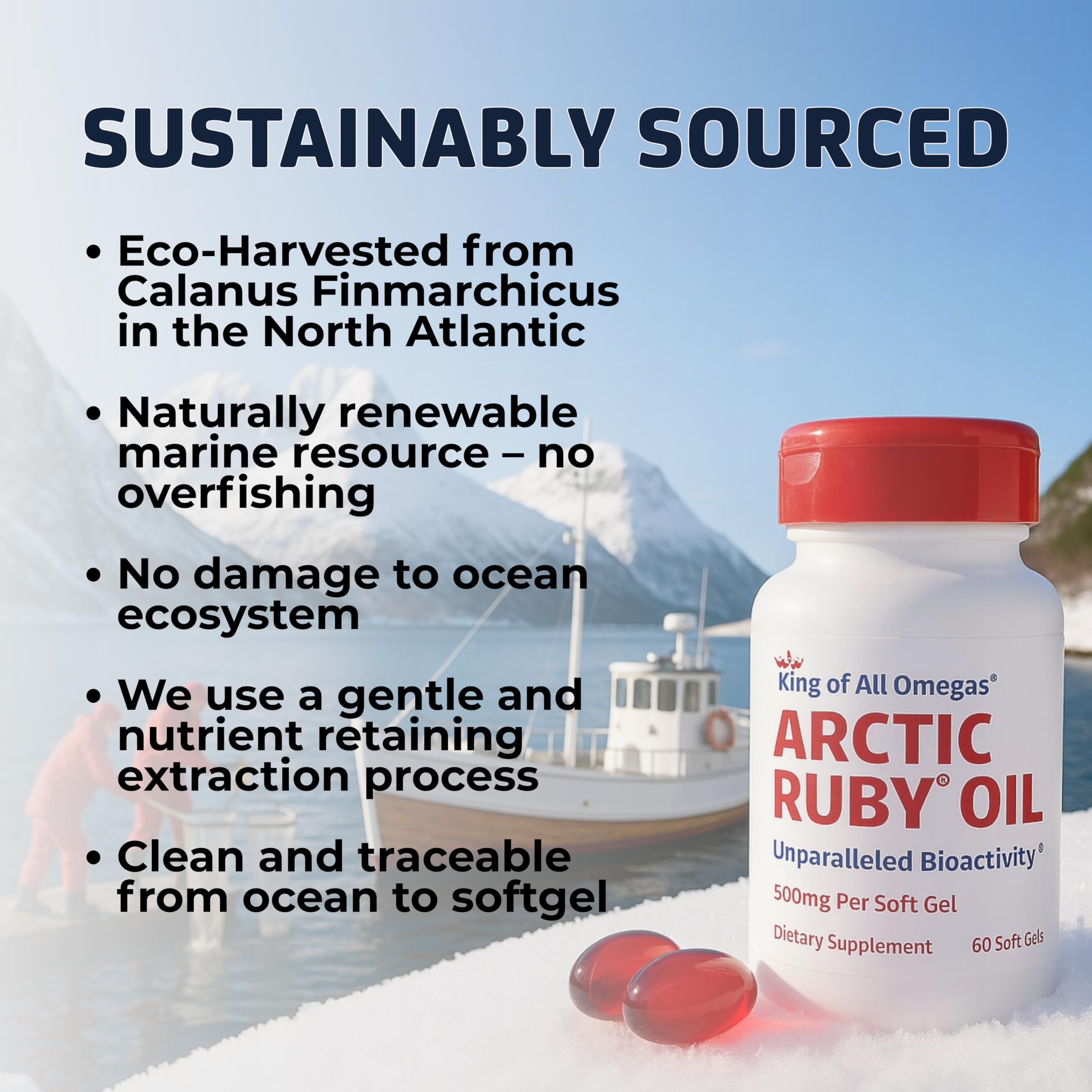 Arctic Ruby Oil Immunocorp: alternativa al aceite de pescado y krill.