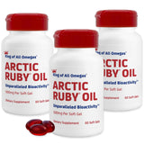 Arctic Ruby Oil de Immunocorp, frasco frontal, apoyo cardiovascular potencial.