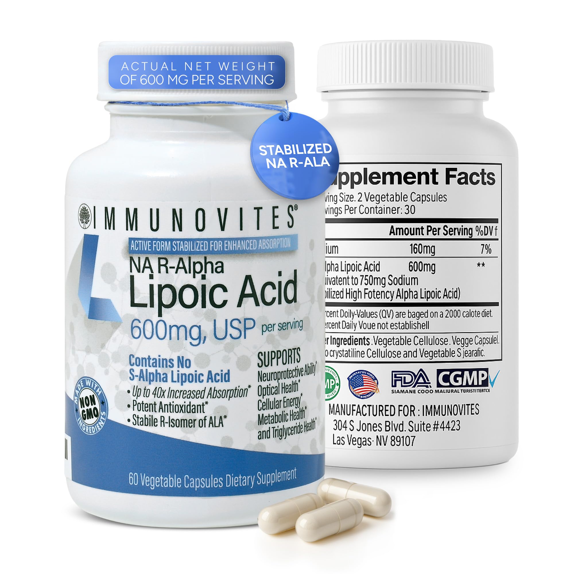 IMMUNOVITES absorción 40x mayor para beneficios potenciales