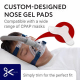 IMPRESA Conjunto de 5 almohadillas de gel para CPAP: mayor comodidad nocturna.