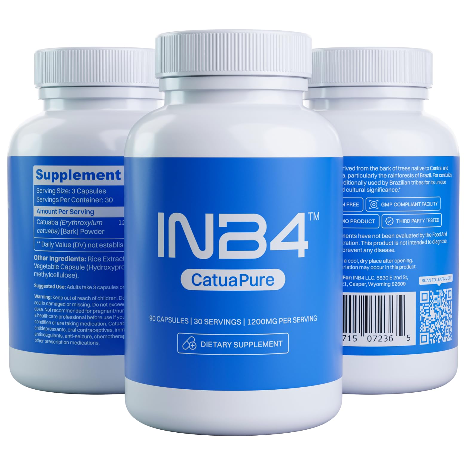 INB4 CatuaPure: fabricación en EE. UU. con normas cGMP.
