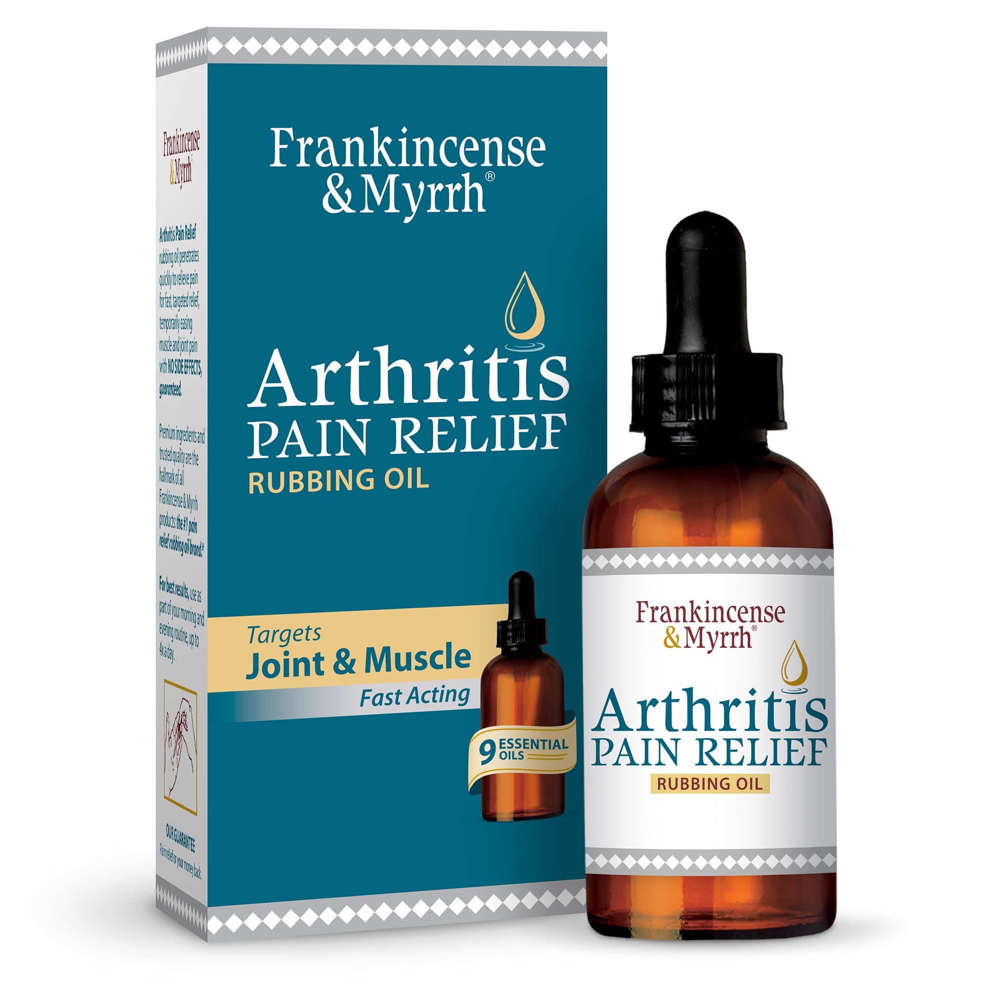 FRANKINCENSE & MYRRH: aceite para articulaciones con incienso y mirra, alivio suave.