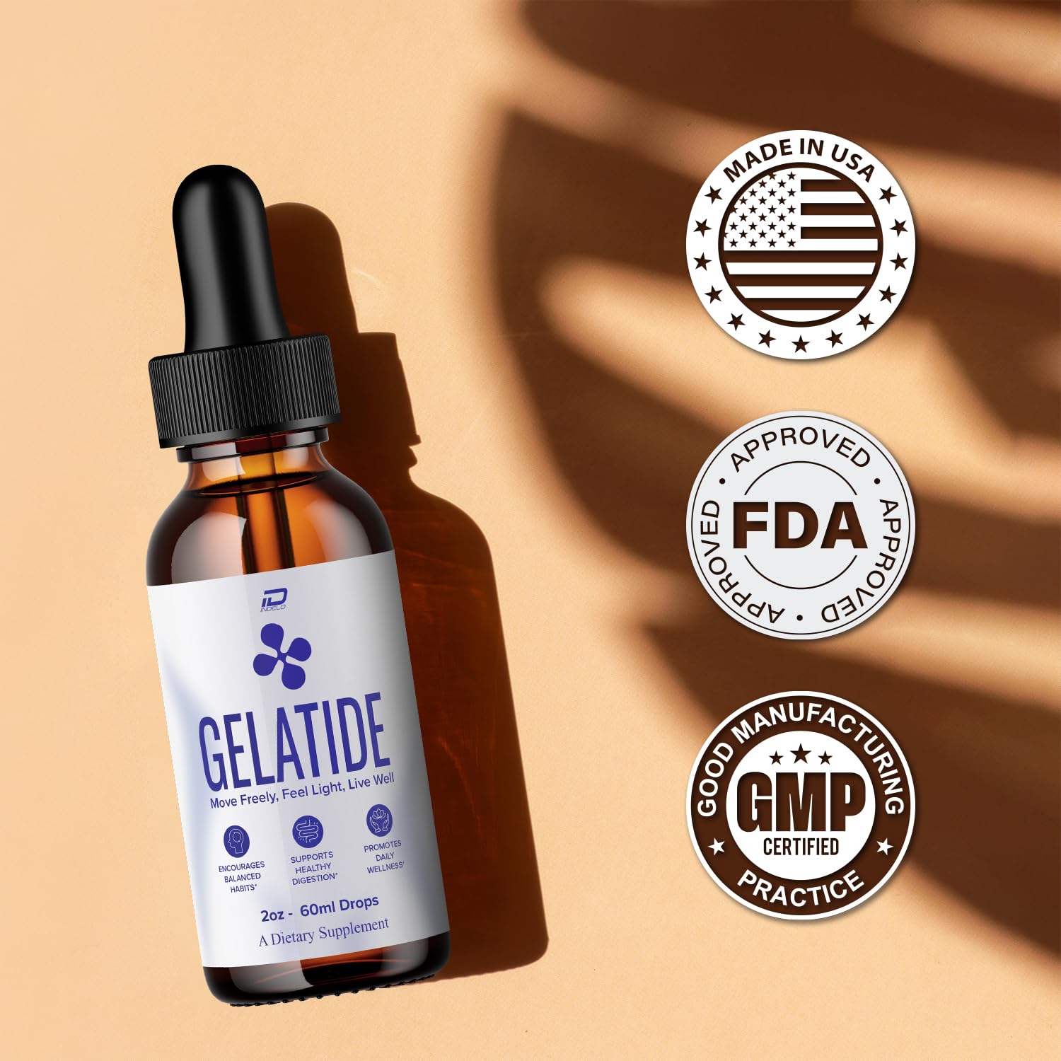 Indelo Gelatide Drops, vertido suave para empezar el día.