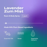 Indigo Wild Zum Mist para cuerpo con lavanda, refresca la piel y el ánimo
