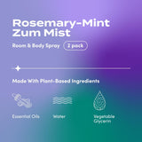 Indigo Wild Zum Mist spray cuerpo romero-menta para sensación fresca