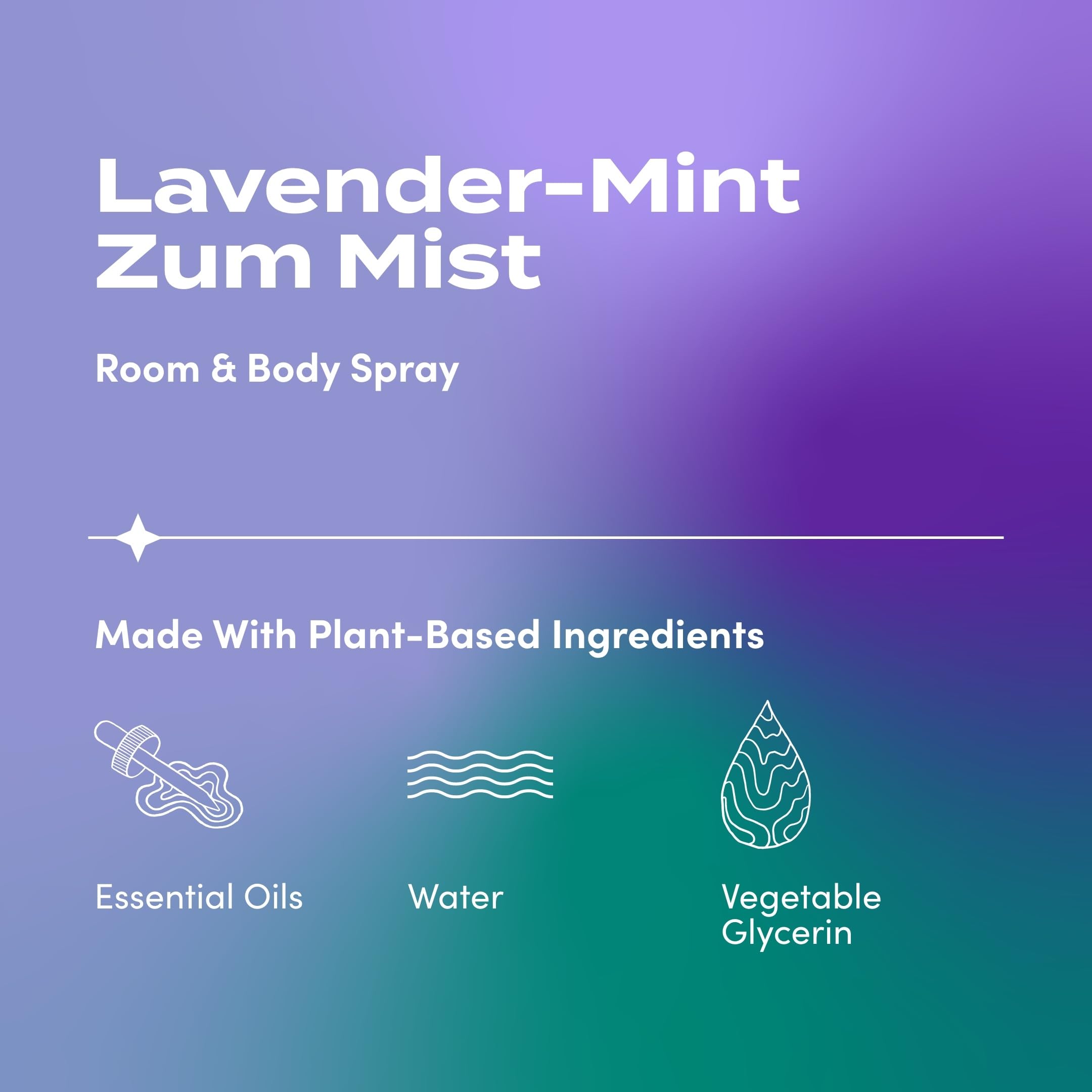 Zum Mist para dormitorio, perfuma la habitación y la ropa de cama.