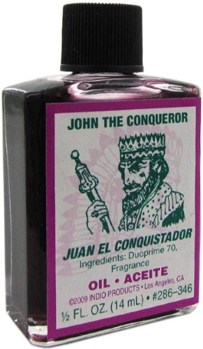 INDIO John The Conqueror Oil, botella con cuentagotas para rituales y enfoque