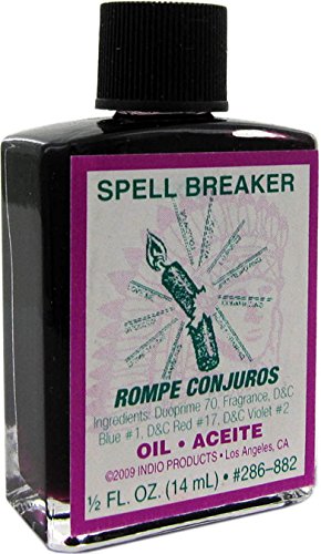 INDIO Spellbreaker, botella de aceite de 0,5 oz para rituales y protección espiritual