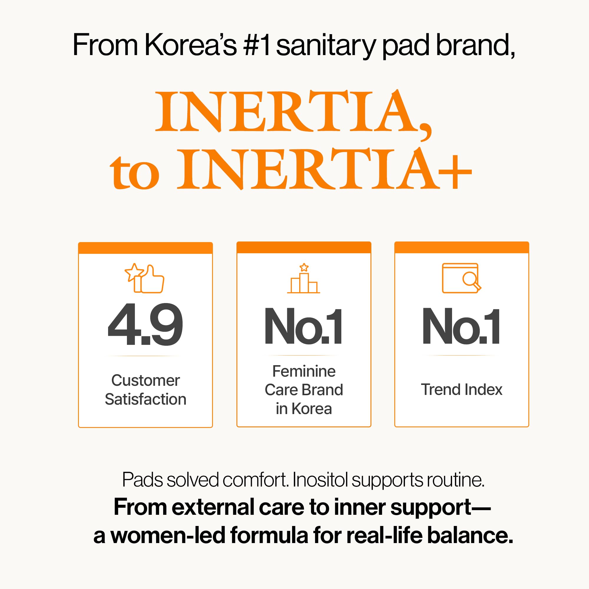INERTIA+ INNERSITOL: fórmula centrada en el bienestar femenino reproductivo.