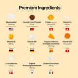 INERTIA+ INNERSITOL: contiene lactalbumina y ácido fólico para nutrición diaria.
