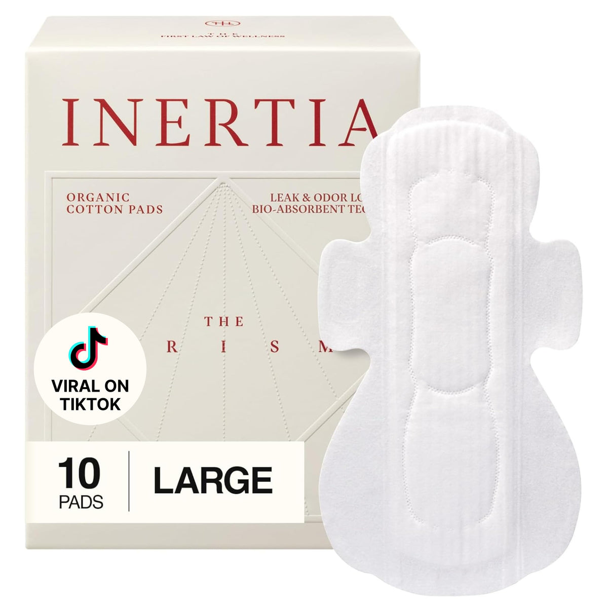INERTIA Prism White con capa superior de algodon organico para piel suave y transpirable.