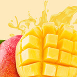 Tubo dentífrico inFein Mango Sorbet en empaque tropical para experiencia sensorial.