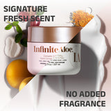 InfiniteAloe crema, sin fragancia, apta para piel sensible.