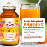 Infinity Greens Infinity-C-frutas-acerola-camu-camu-amla: mezcla de fruta entera para vitamina C natural.