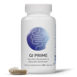 InfiniWell GI Prime, botella de cápsulas, posible apoyo a la salud digestiva diaria.