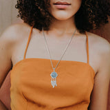 Difusor portátil en collar INFUSEU Dreamcatcher para uso diario.