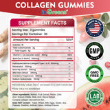 inGreens gomitas sin azúcar con biotina para brillo y nutrición.