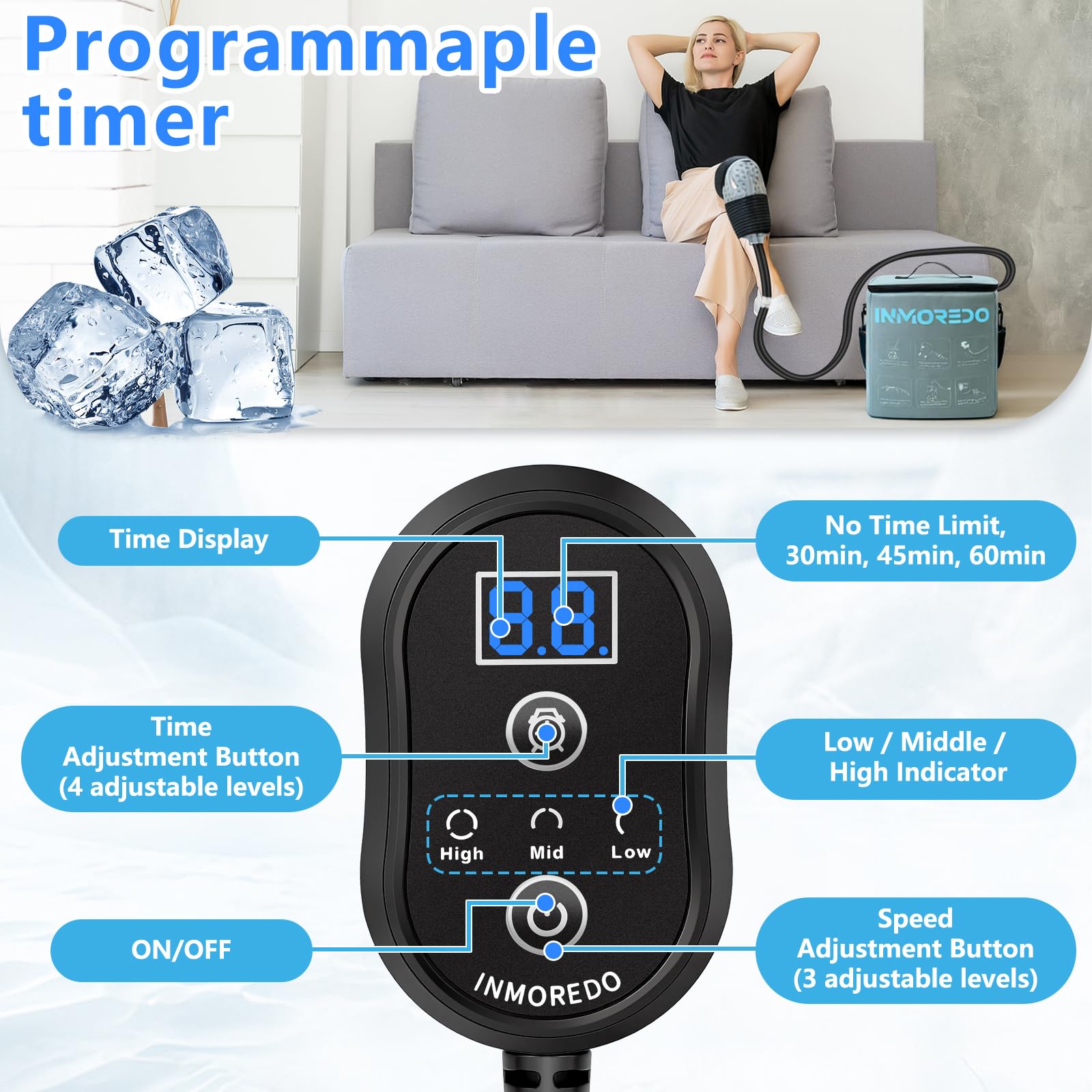 Inmoredo terapia fría máquina hombro: compresión suave para hombro