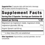 INNATE Magnesium 300 mg: cápsulas listas para tomar con comida.